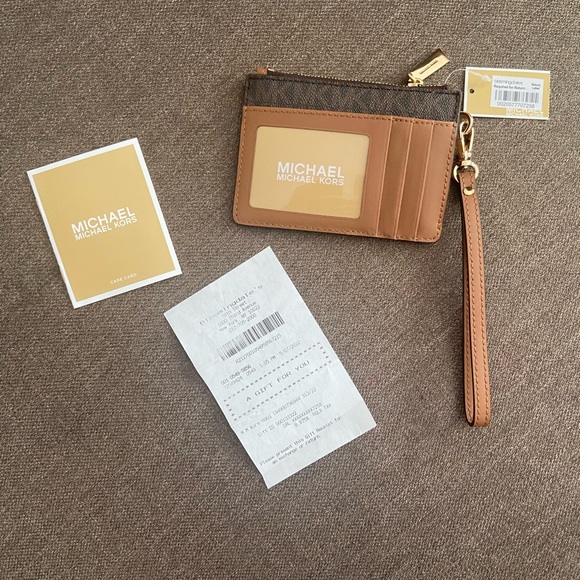 Michael Kors Small Logo Coin Wristlet - Picture 2 of 2